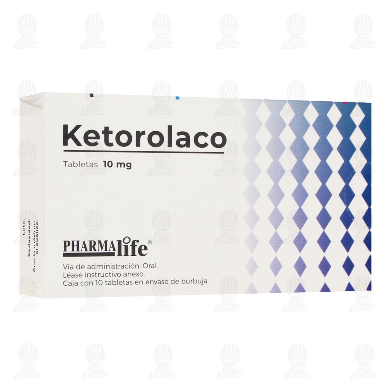 Ketorolaco 10 mg, 10 Tabletas Pharmalife. image number 0