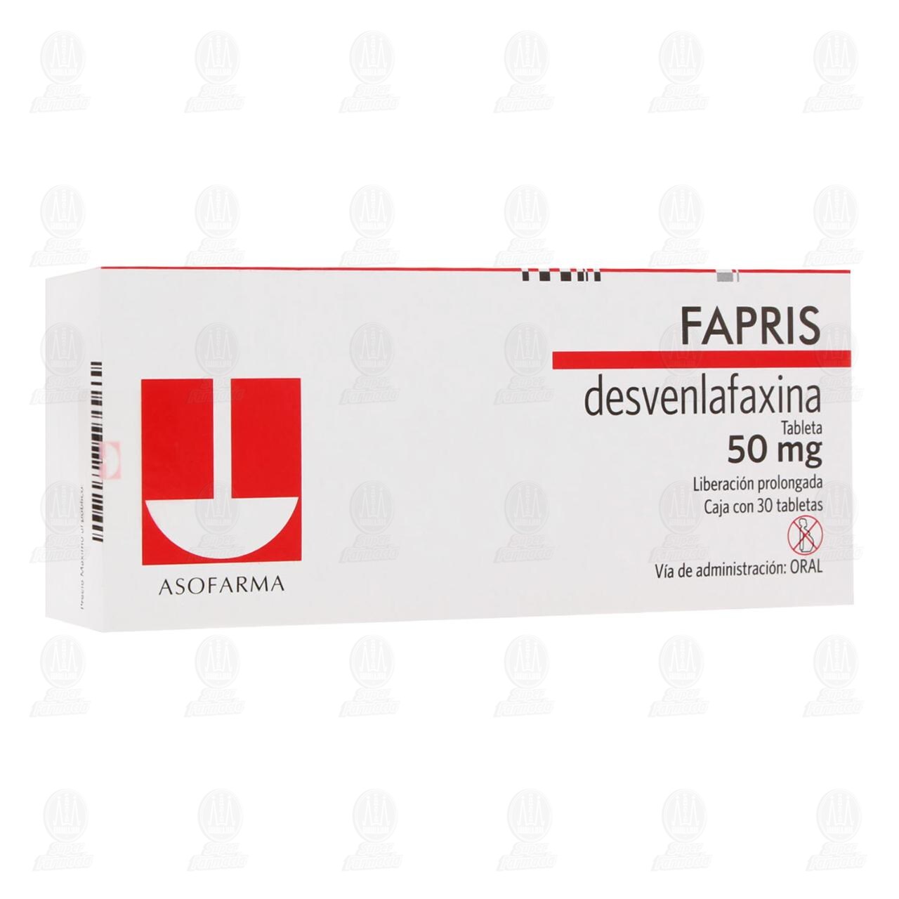 Fapris 50 mg, 30 Tabletas. image number 0
