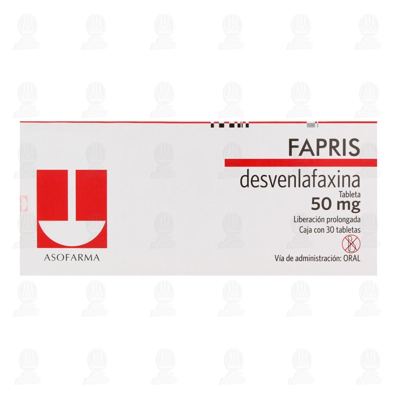 Fapris 50 mg, 30 Tabletas. image number 1