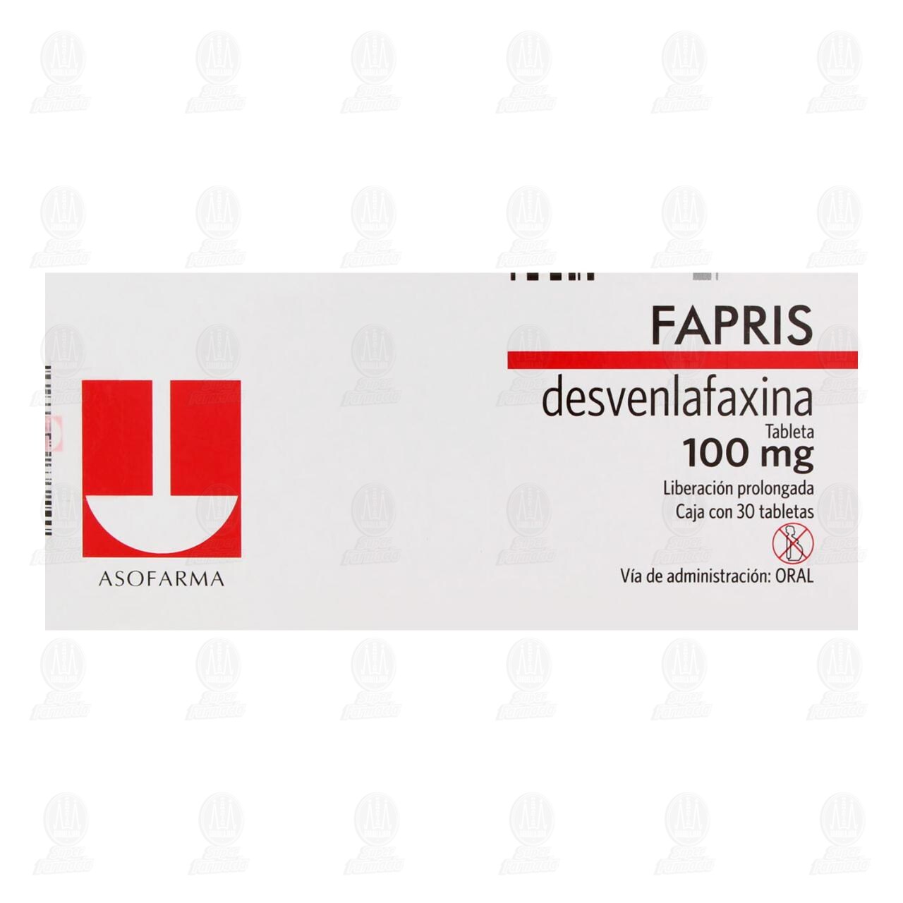 Fapris 100 mg, 30 Tabletas. image number 1