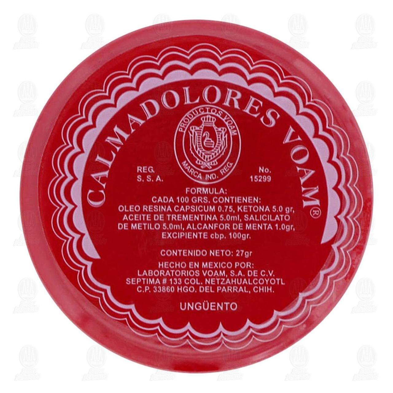 Ung&uuml;ento Calmadolores Voam, 27 gr. image number 0