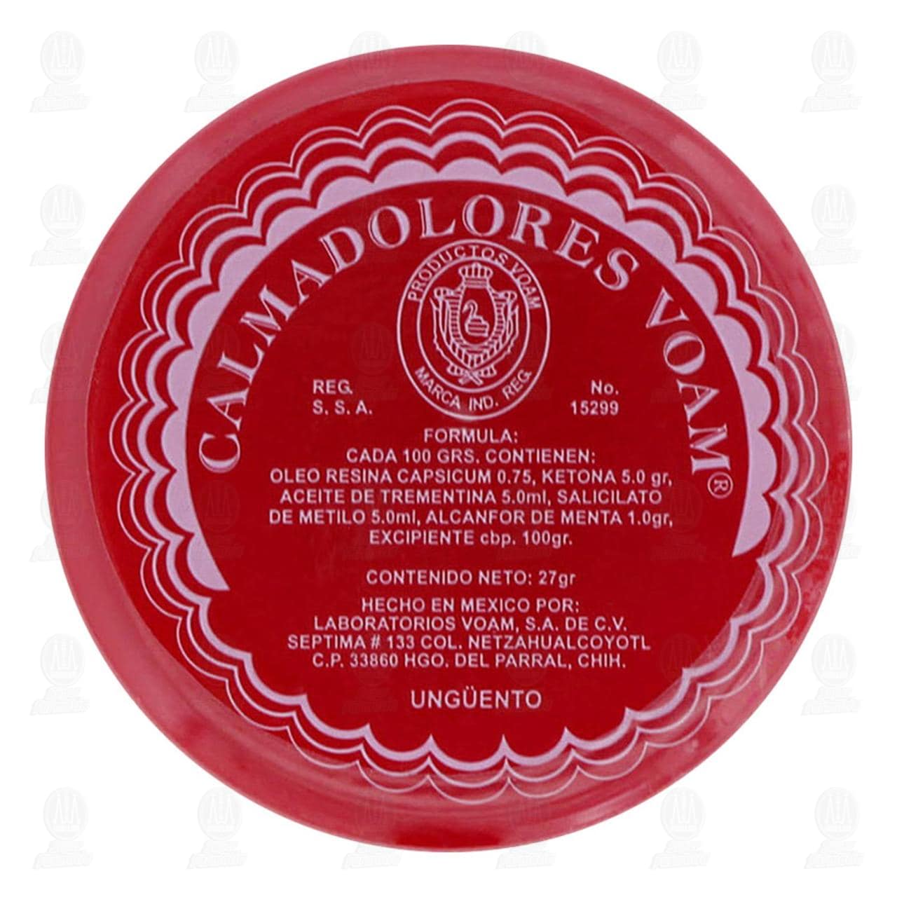 Ung&uuml;ento Calmadolores Voam, 27 gr. image number 0