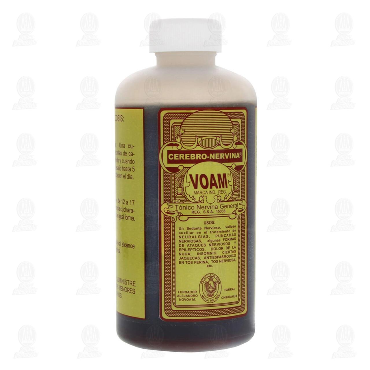 Cerebro Nervina Voam T&oacute;nico General, 180 ml. image number 0