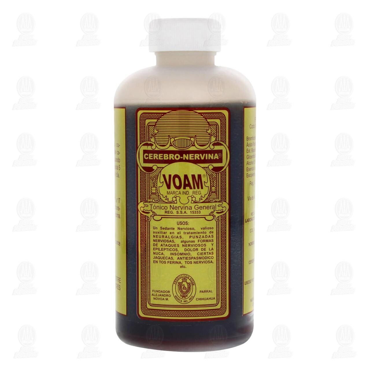 Cerebro Nervina Voam T&oacute;nico General, 180 ml. image number 1