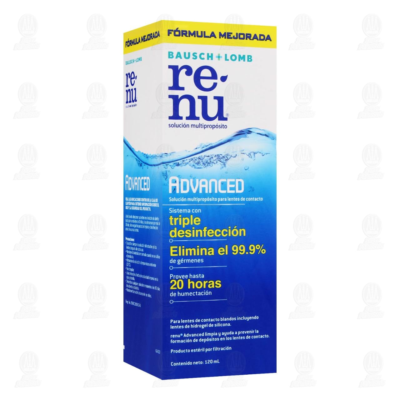 Renu Advanced Soluci&oacute;n, 120 ml. image number 0