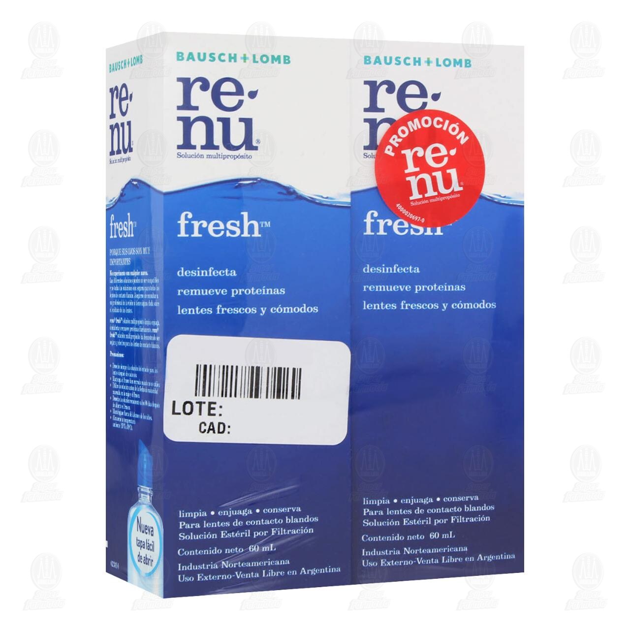Pack Renu Fresh Soluci&oacute;n, 60 ml. image number 0
