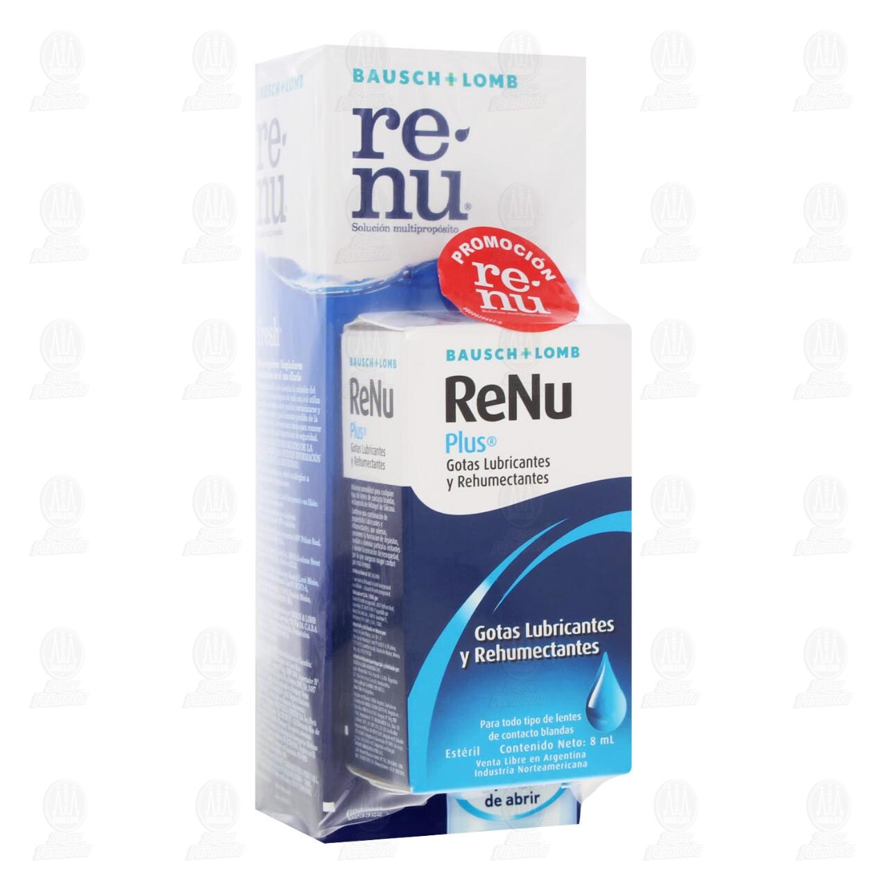 Pack Renu Fresh 120ml Soluci&oacute;n + Renu Plus Gotas, 8 ml. image number 0