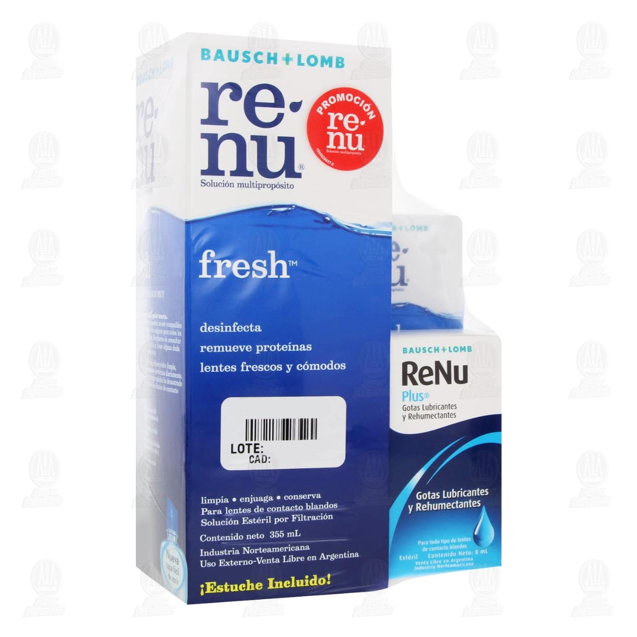 Renu Fresh Soluci&oacute;n 355ml + Renu Plus Gotas, 8 ml. image number 0