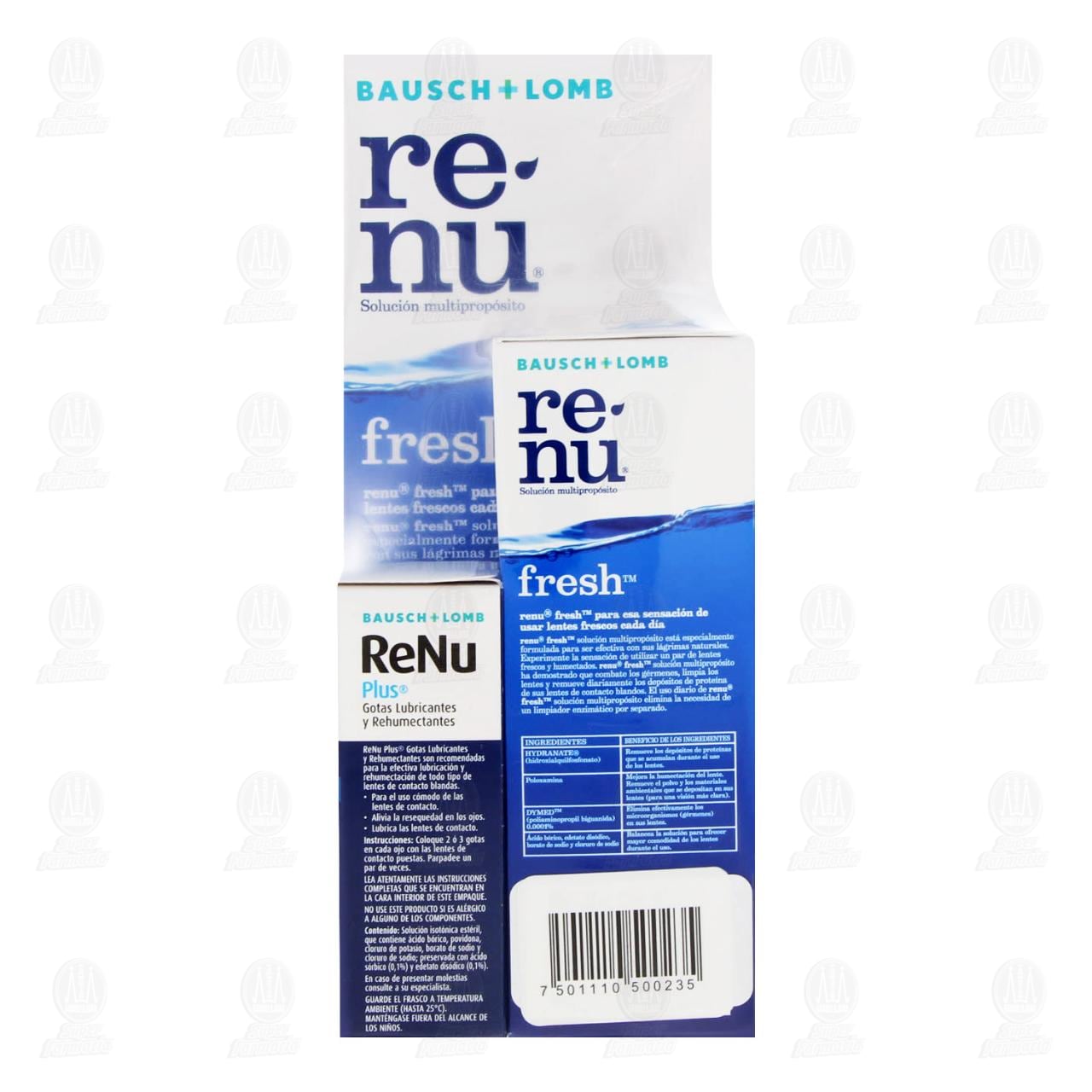 Renu Fresh Soluci&oacute;n 355ml + Renu Plus Gotas, 8 ml. image number 3