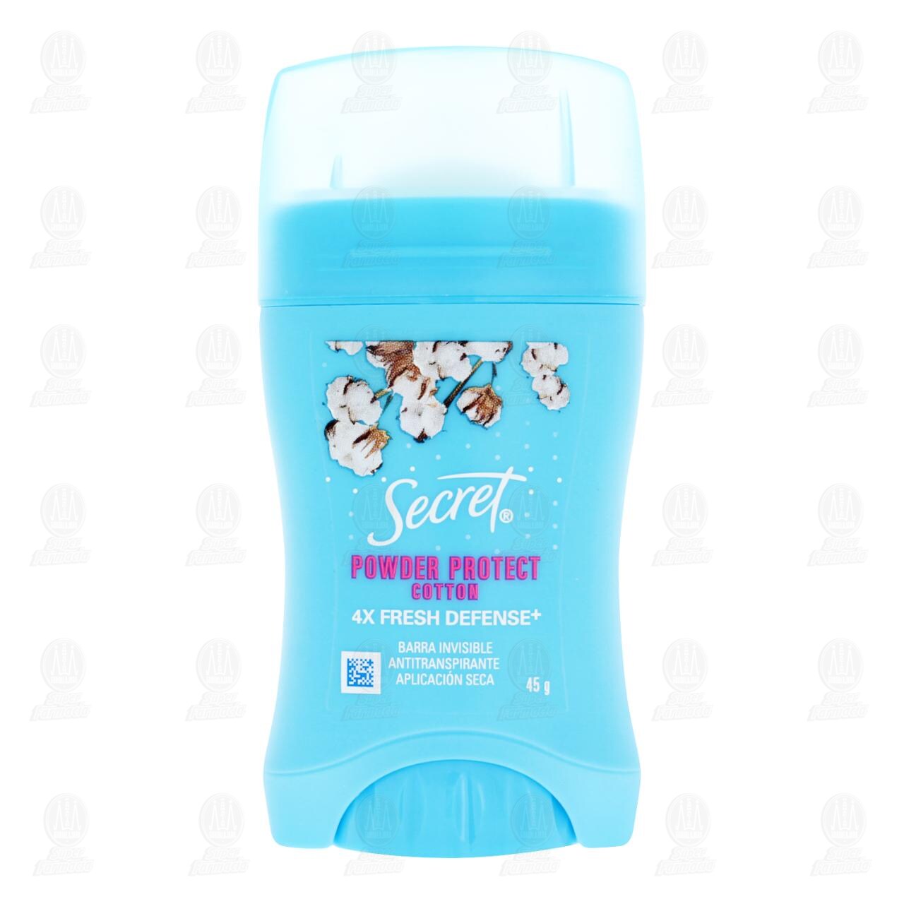 Antitranspirante Secret Powder Protect Cotton en Barra, 45 gr. image number 1