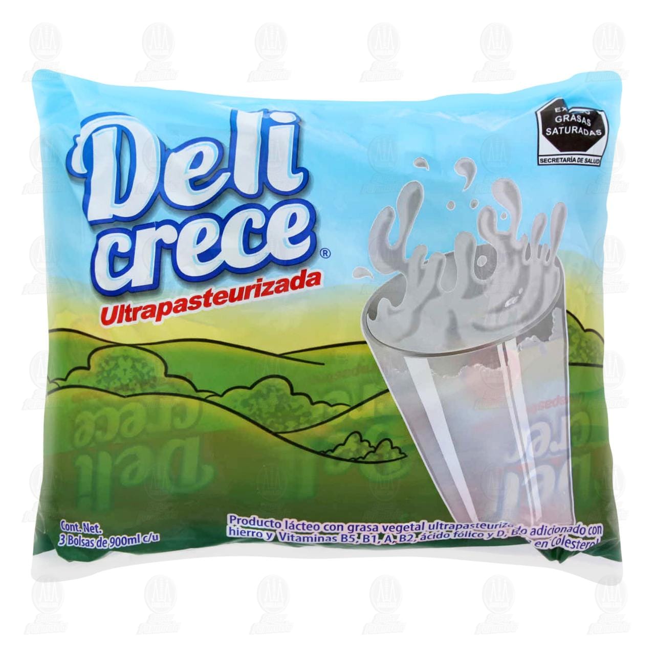 Producto Lácteo Deli Crece Ultrapasteurizada, 3 pzas de 900 ml c/u.