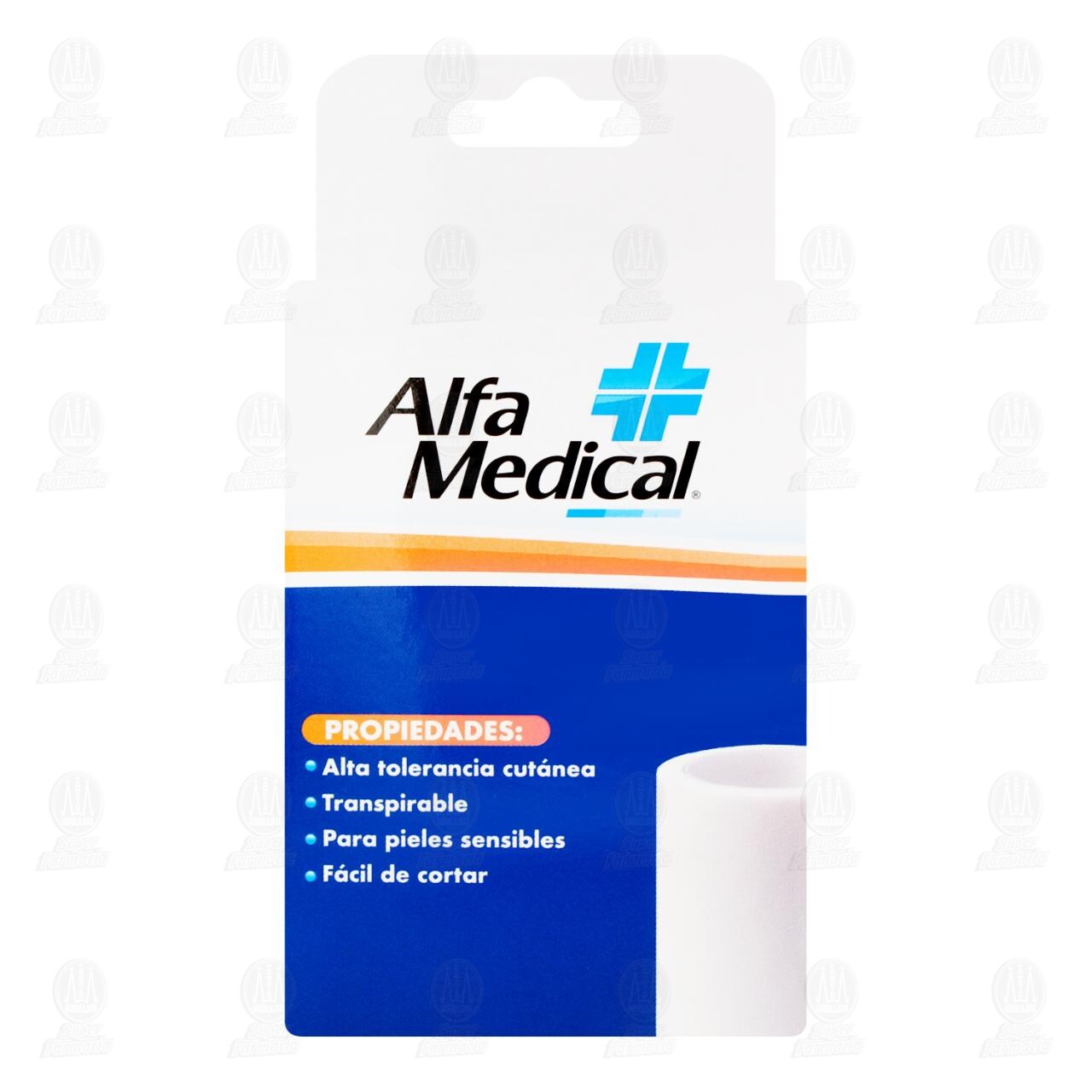 Cinta Microporosa Alfa Medical Color Blanco 7.5cm x 5m, 1 pz. image number 2