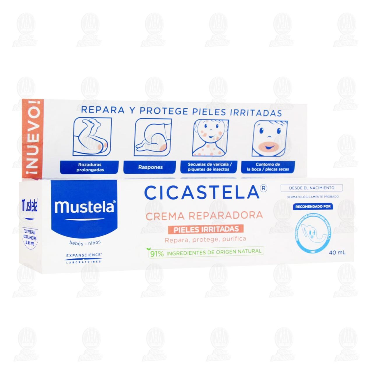 Mustela Cicastela Crema Reparadora, 40 ml.