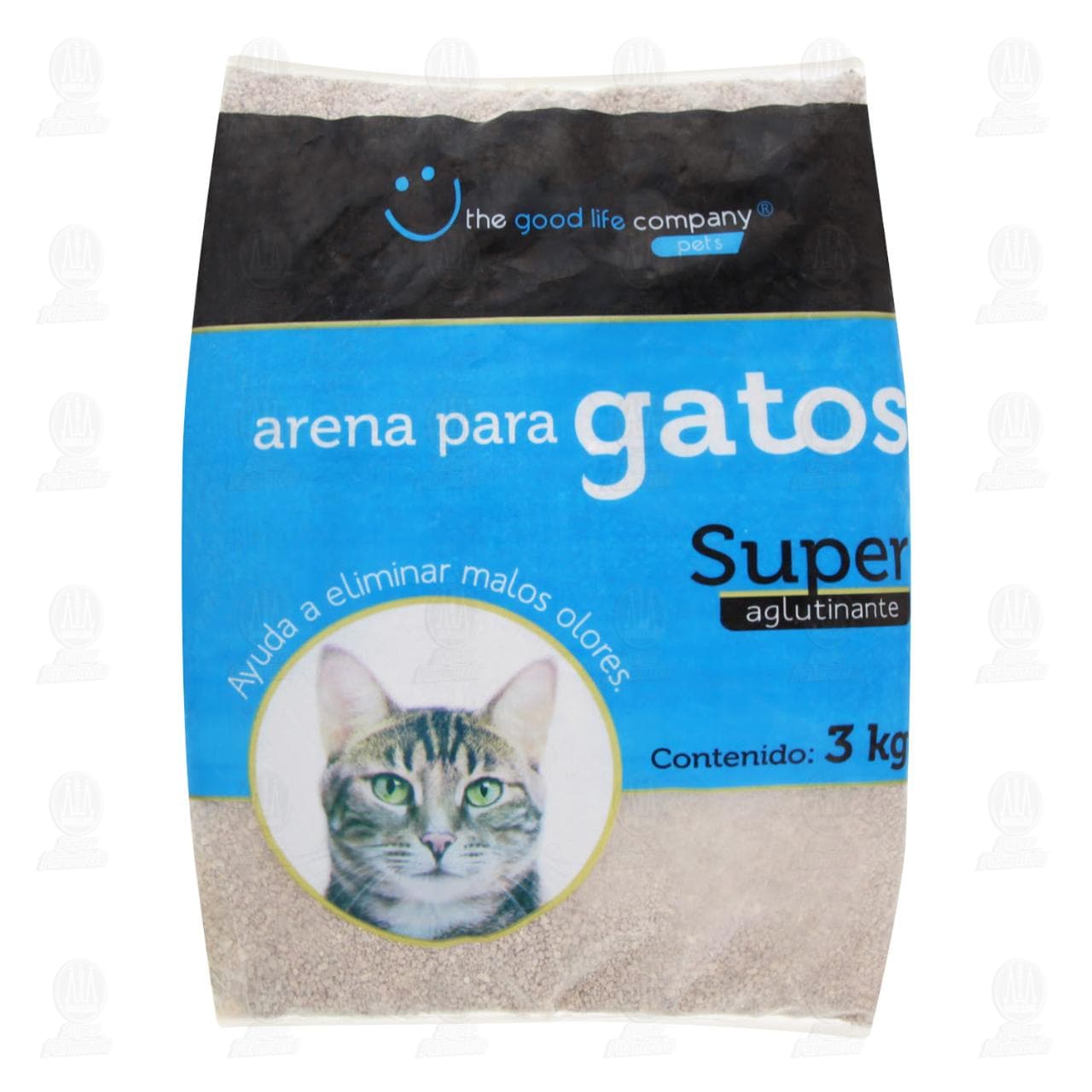 Arena para Gatos The Good Life Company Pets Super Aglutinante, 3 kg.