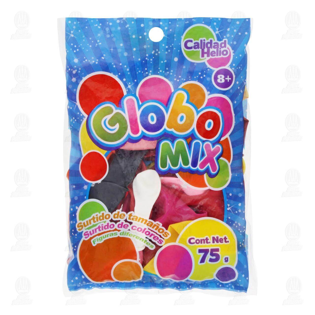 Globos Mix Calidad Helio, 75 gr.