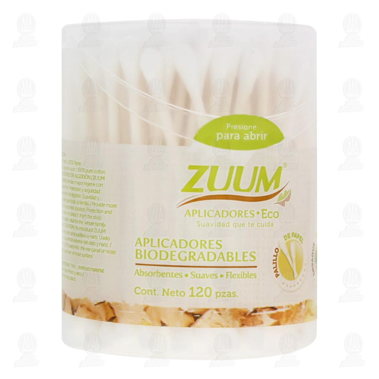 Aplicadores Zuum Eco, 120 pzas.