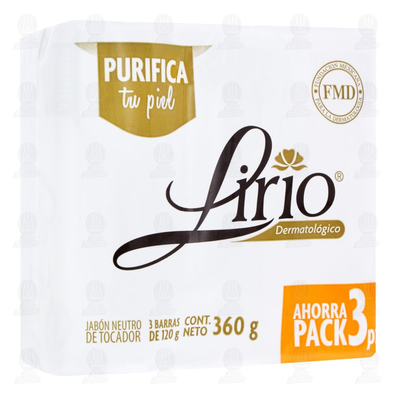 Imagen para Pack de Jabón Lirio Dermatológico de Tocador, 3 pzas.