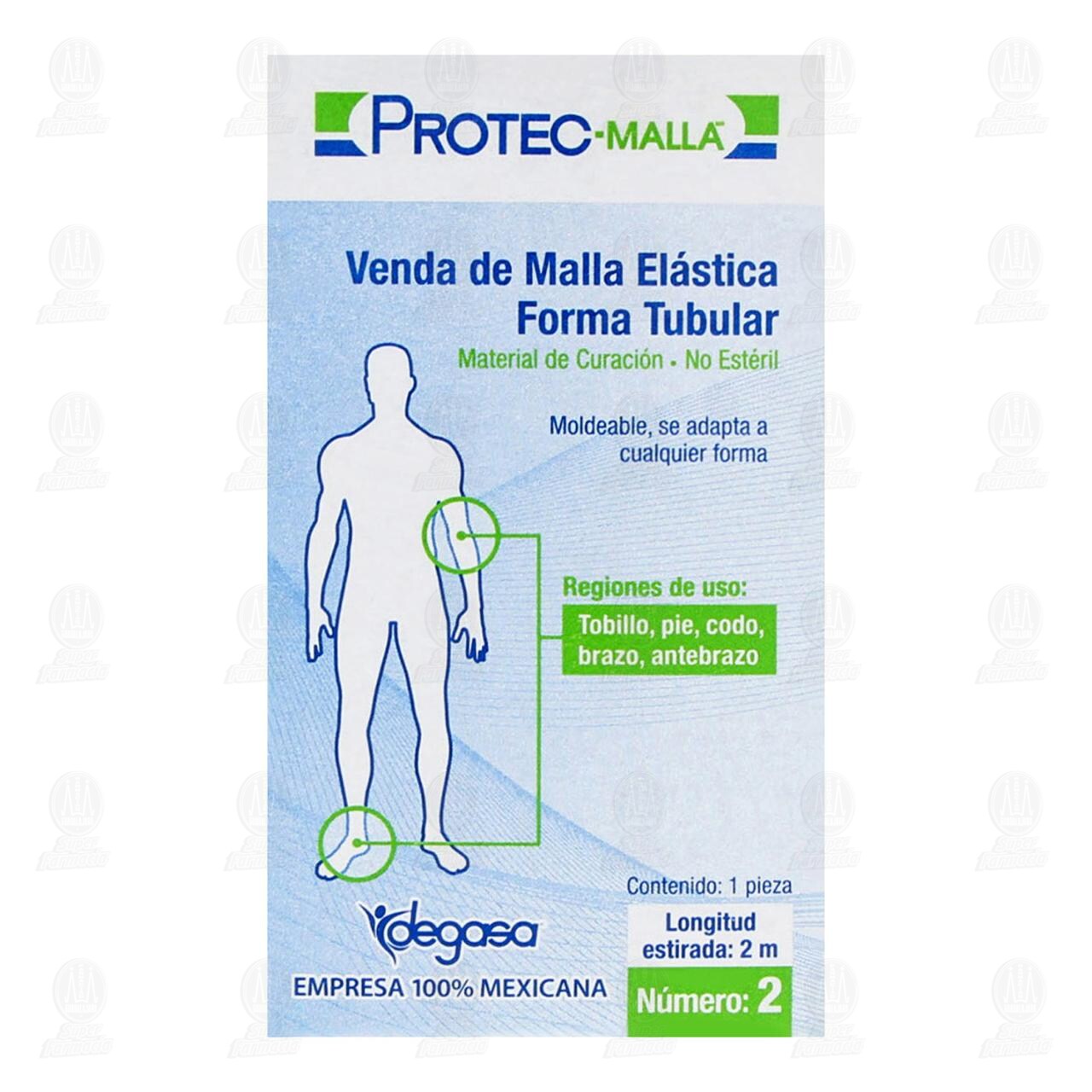 Venda de Malla Protec-Malla El&aacute;stica Forma Tubular N&uacute;mero 2, 1 pz. image number 1
