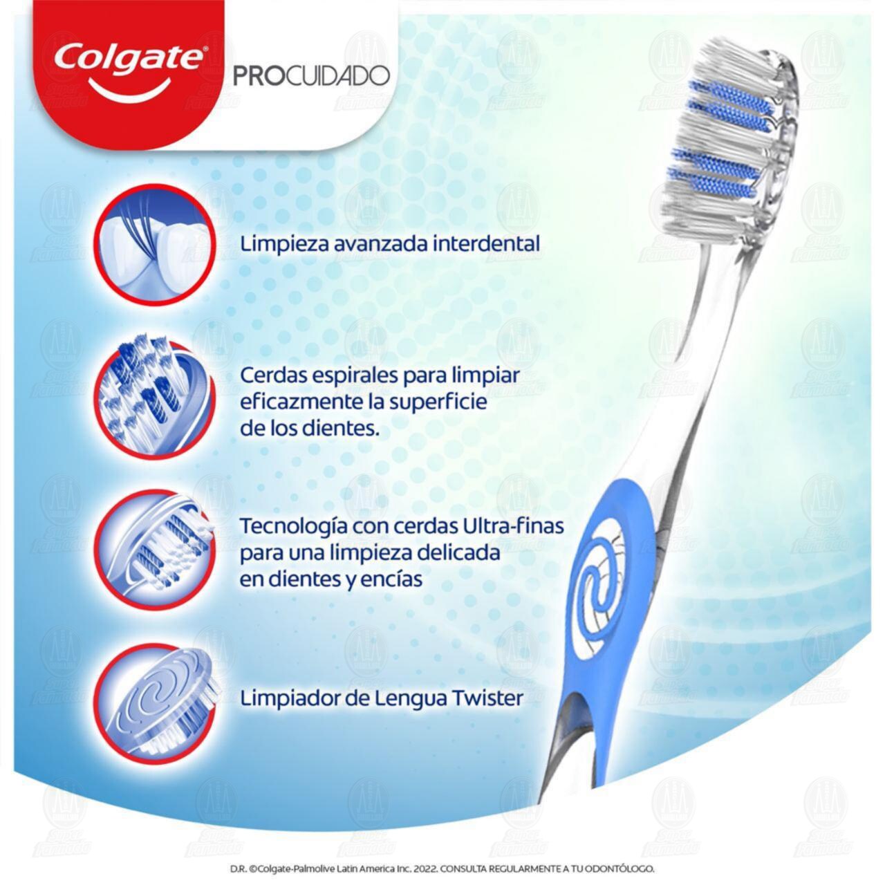 Cepillo Dental Colgate Pro Cuidado, 1 pz. image number 2
