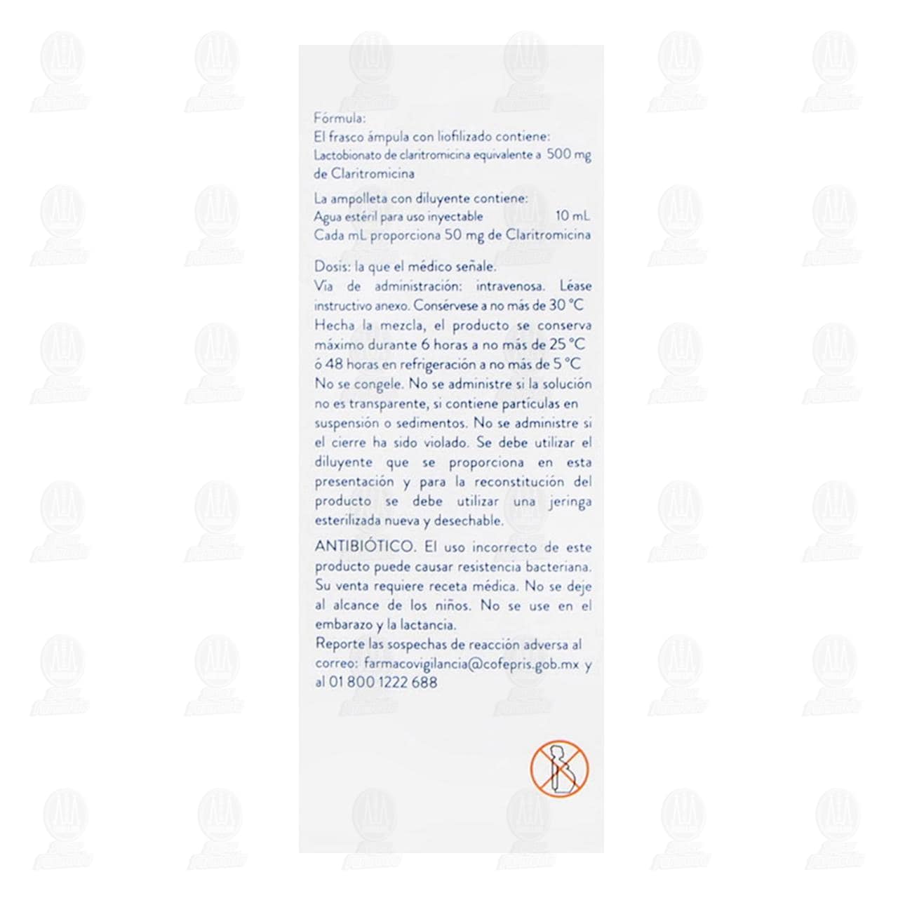 Klaricid I.V. 500 mg, 1 pz. image number 4