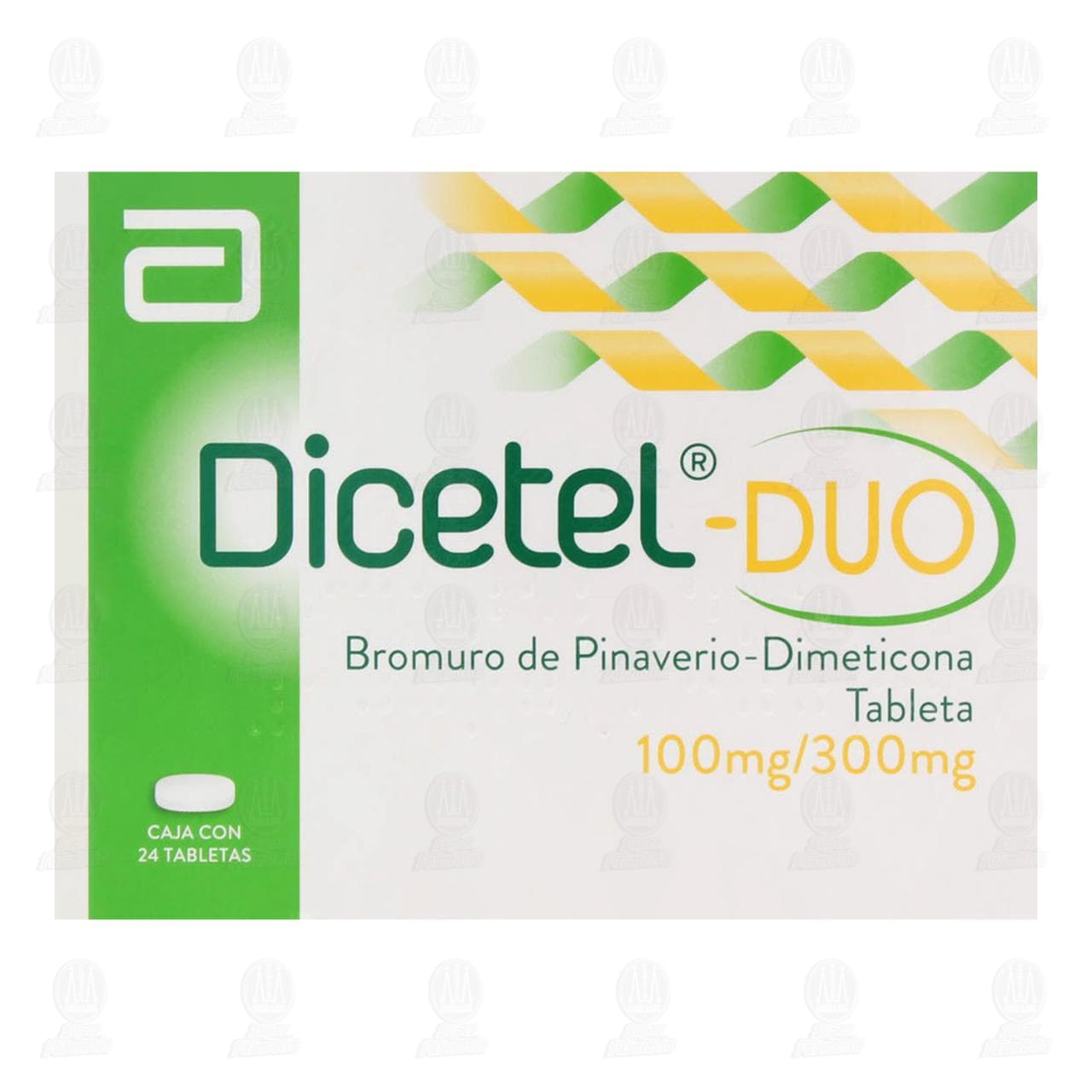 Dicetel-Duo 100mg/300mg, 24 Tabletas. image number 1