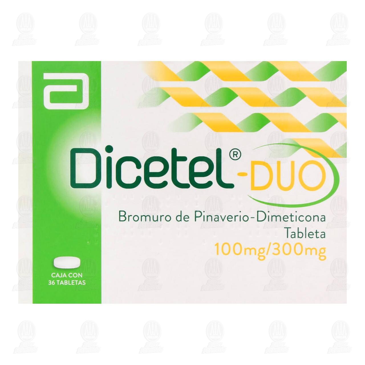 Dicetel-Duo 100mg/300mg, 36 Tabletas. image number 1