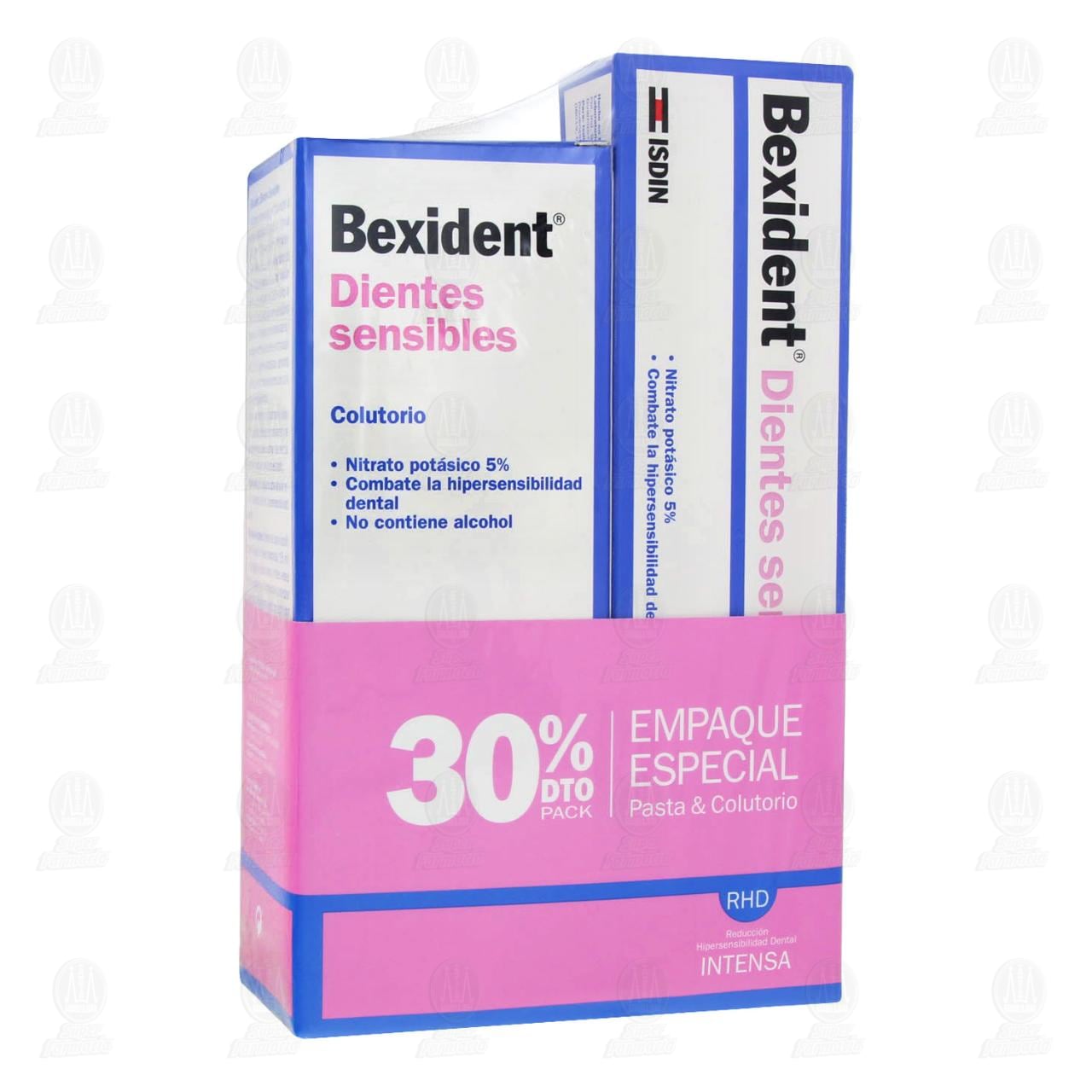Pack Dental Bexident Dientes Sensibles Empaque Especial (1 Pasta 75ml + Colutorio 250ml) 2 pzas
