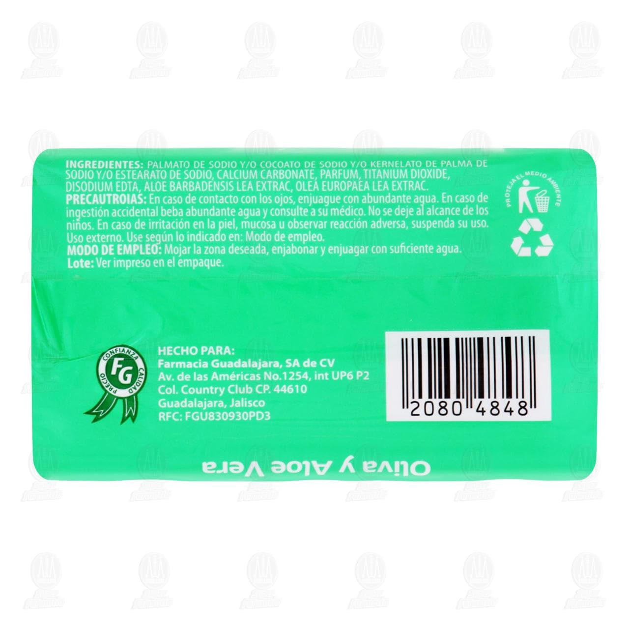 Jab&oacute;n de Tocador Palmira Oliva y Aloe Vera, 150 gr. image number 1