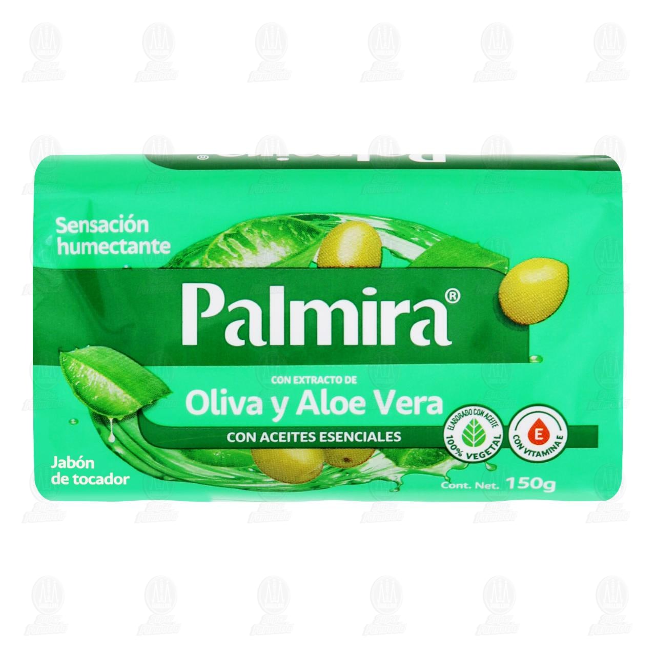 Jab&oacute;n de Tocador Palmira Oliva y Aloe Vera, 150 gr.