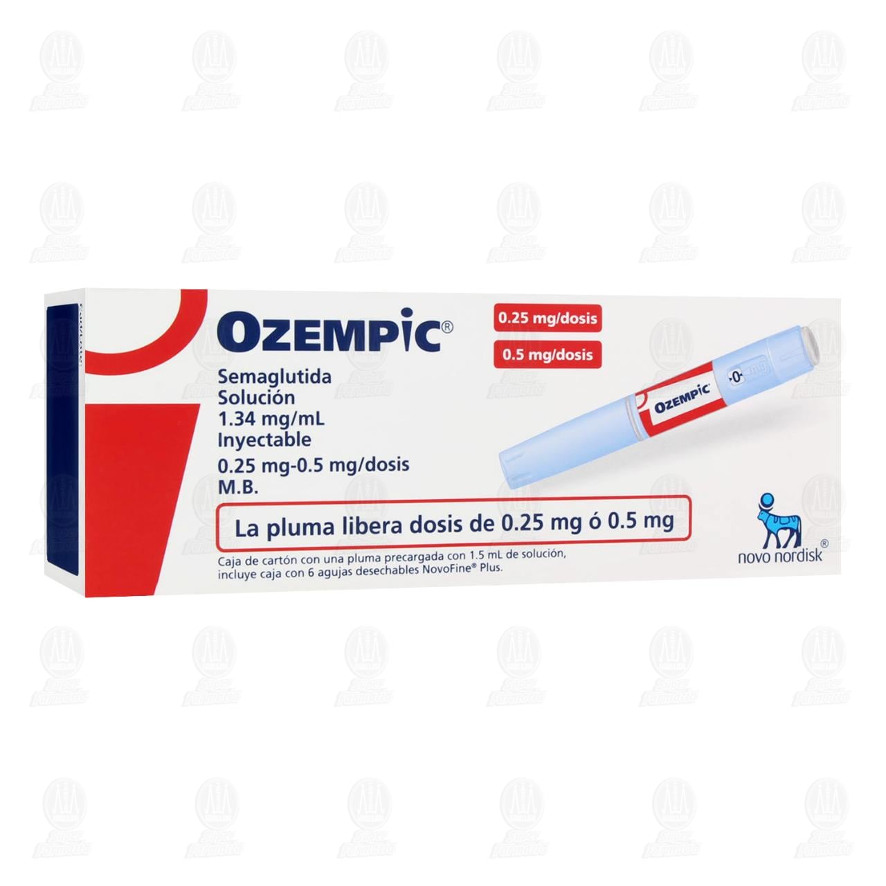 Ozempic 1.34mg/ml Solución Inyectable Pluma Precargada, 1.5 ml.