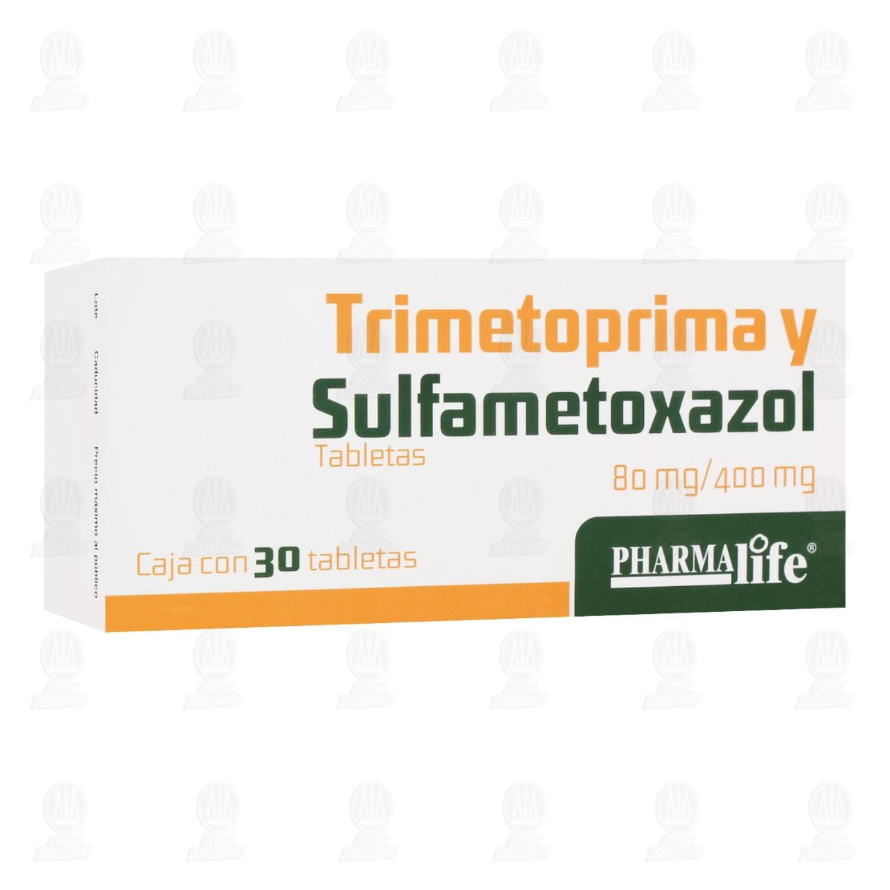 Trimetoprima/ Sulfametoxazol 80mg/400mg, 30 Tabletas Pharmalife. image number 0
