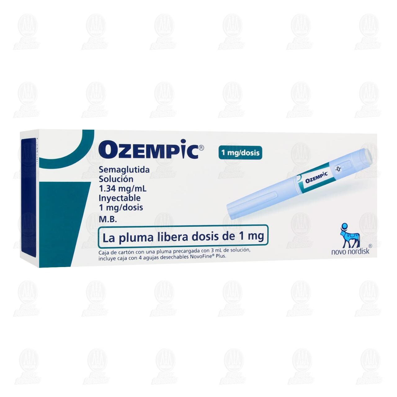Ozempic 1.34mg/ml Solución Inyectable Pluma Precargada, 3 ml. image number 0