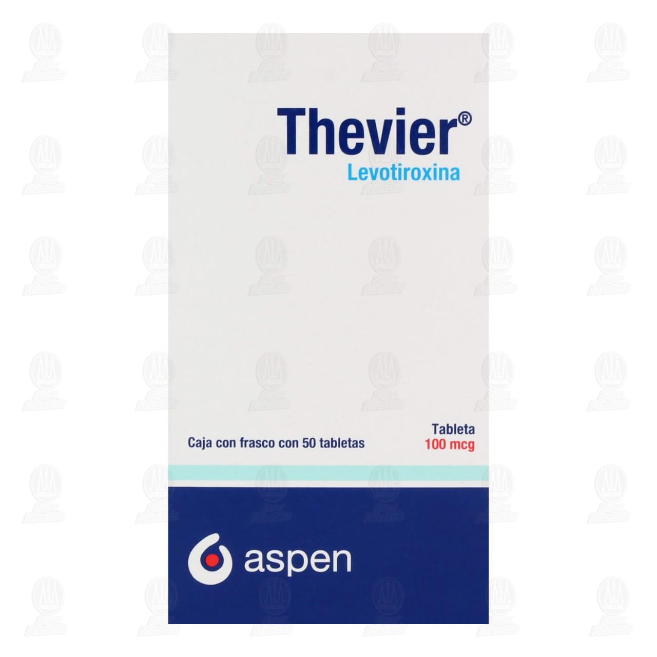 Thevier 100 mcg, 50 Tabletas. image number 1