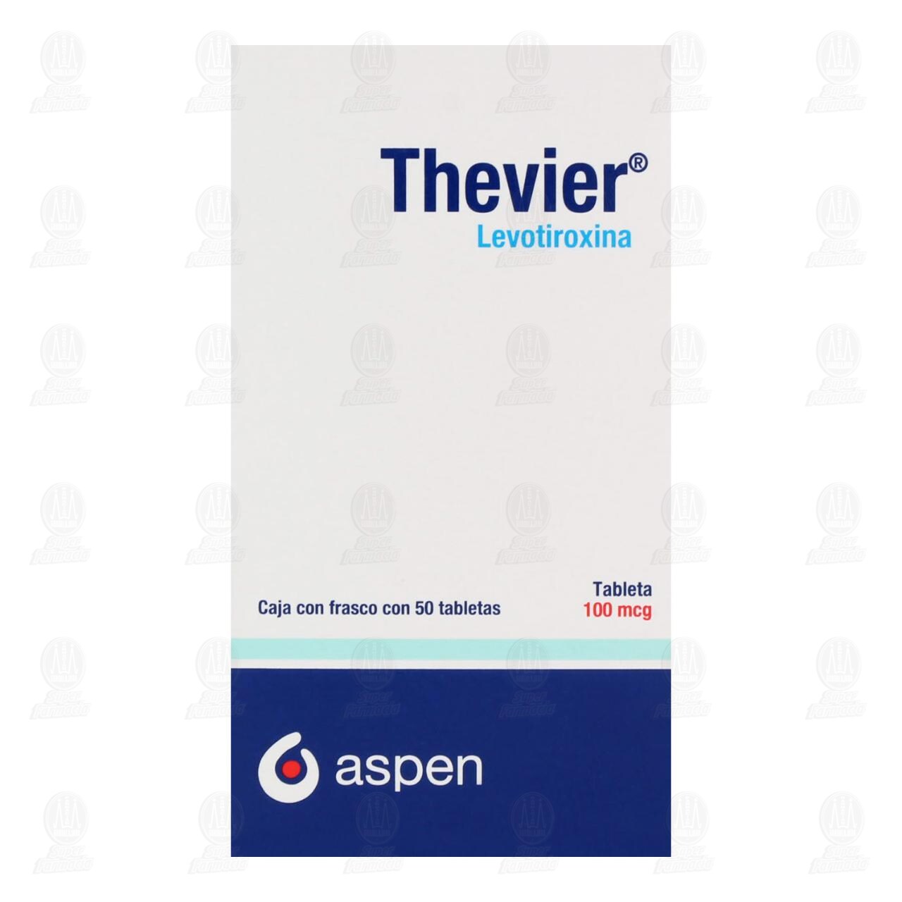 Thevier 100 mcg, 50 Tabletas. image number 1