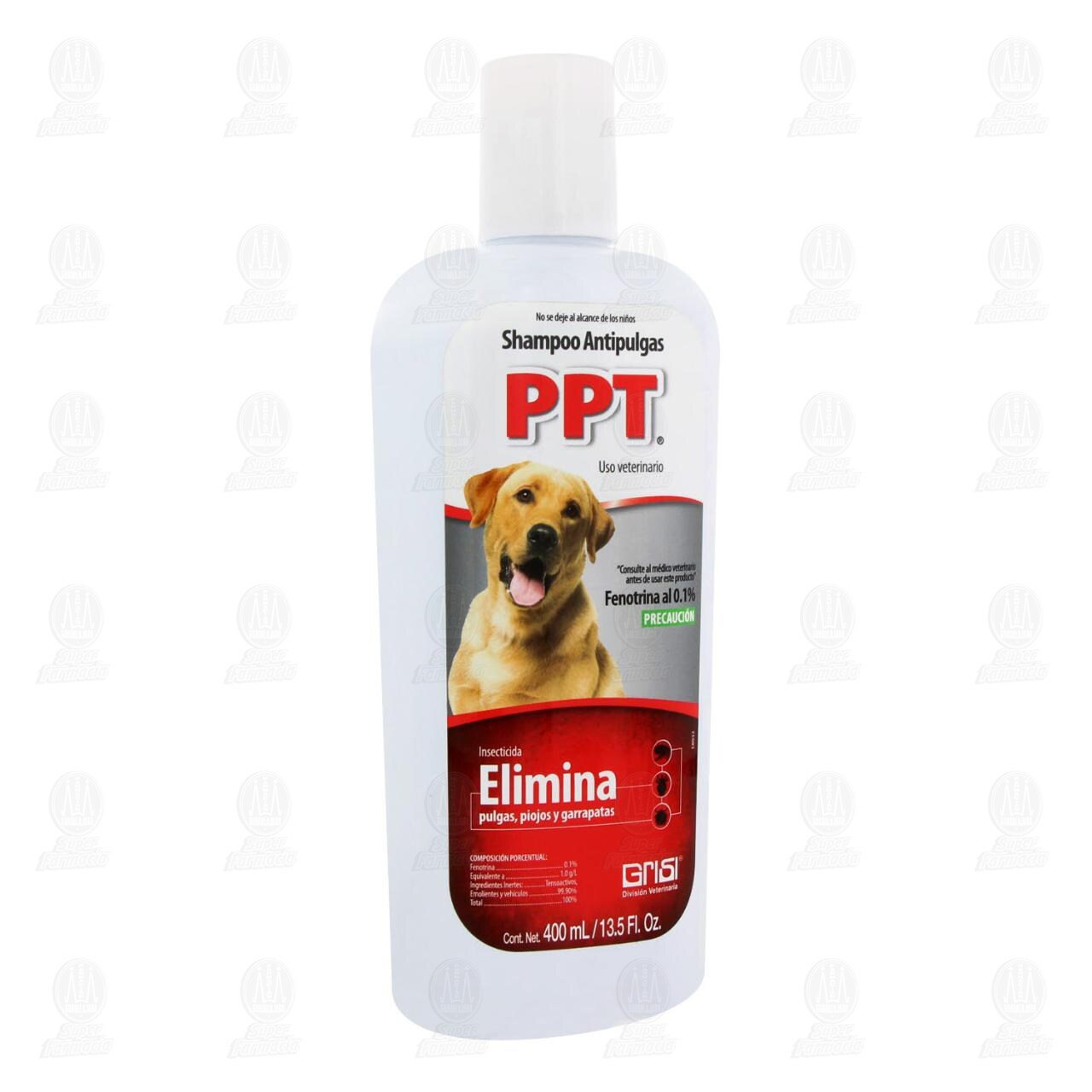 Shampoo Antipulgas PPT, 4 ml.