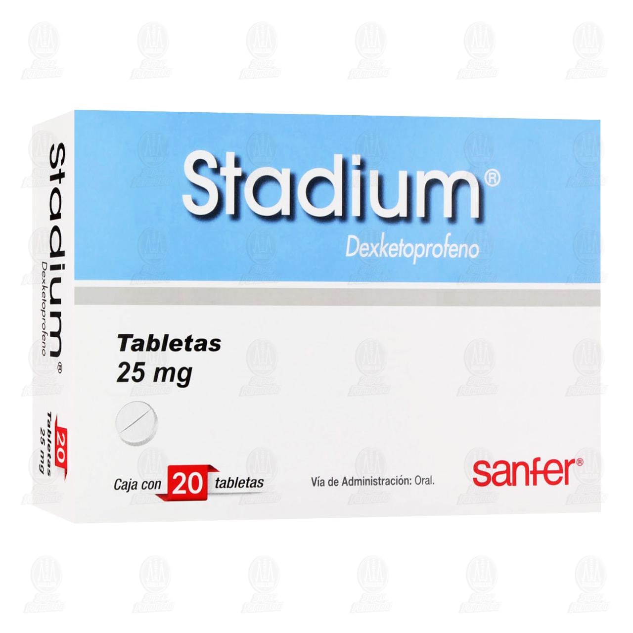 Imagen para Stadium 25mg 20 Tabletas