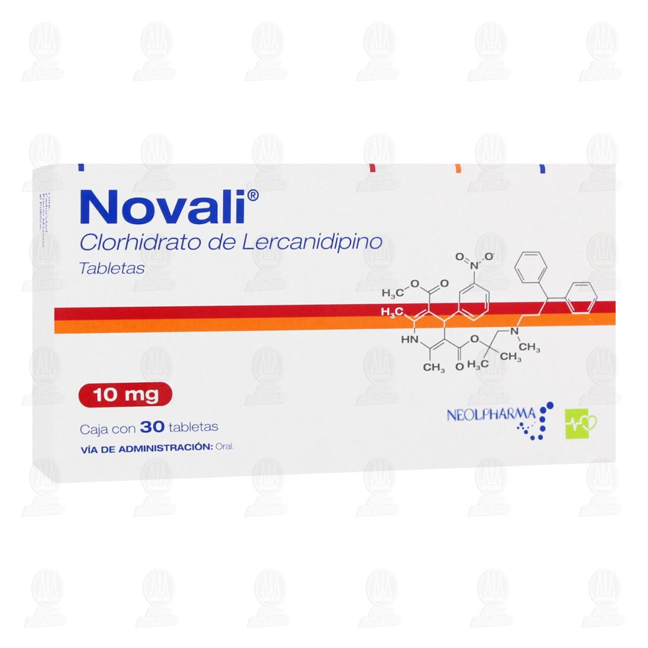 Novali 10 mg, 30 Tabletas. image number 0