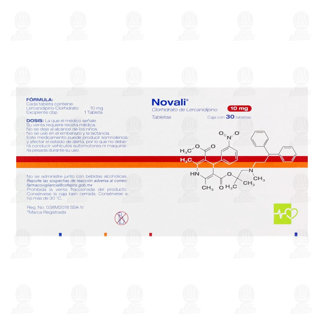 Novali 10 mg, 30 Tabletas. image number 2