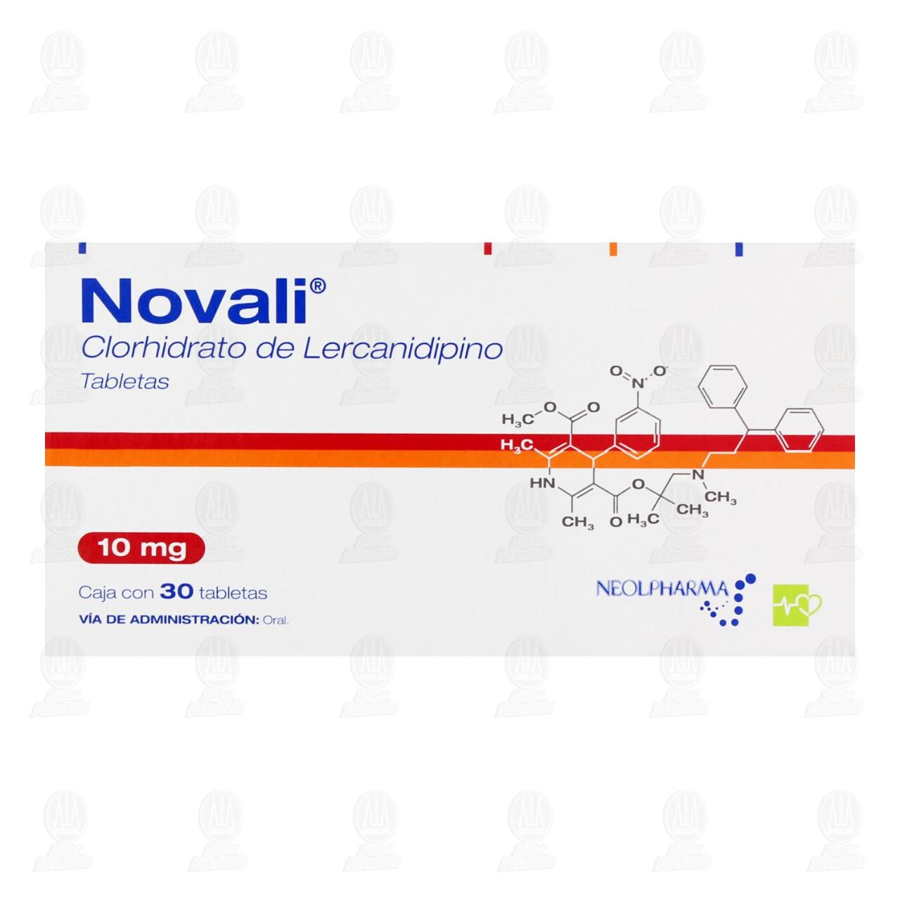Novali 10 mg, 30 Tabletas. image number 1