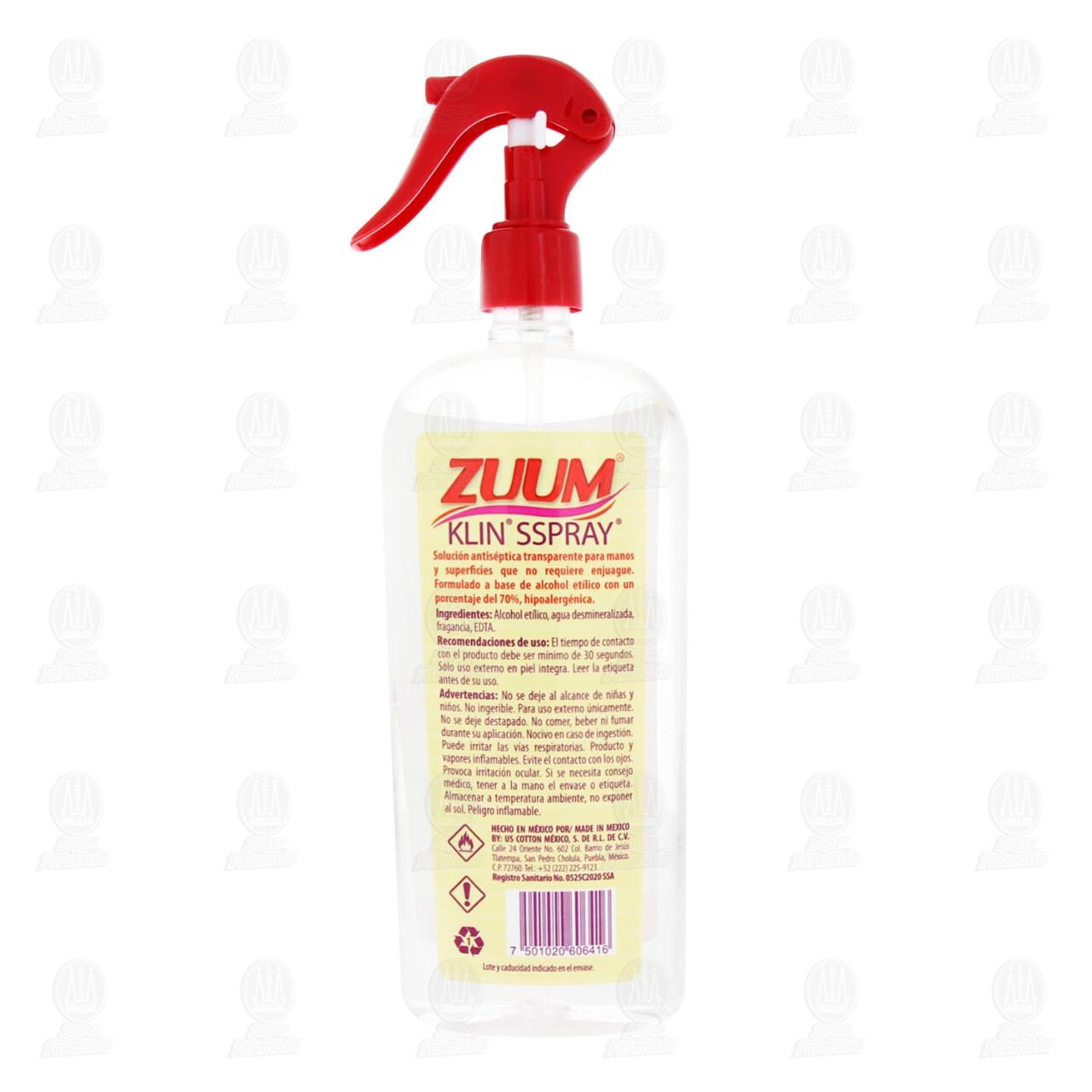Solución Antiséptica Zuum Klin Sspray Multiusos, 480 ml. image number 2