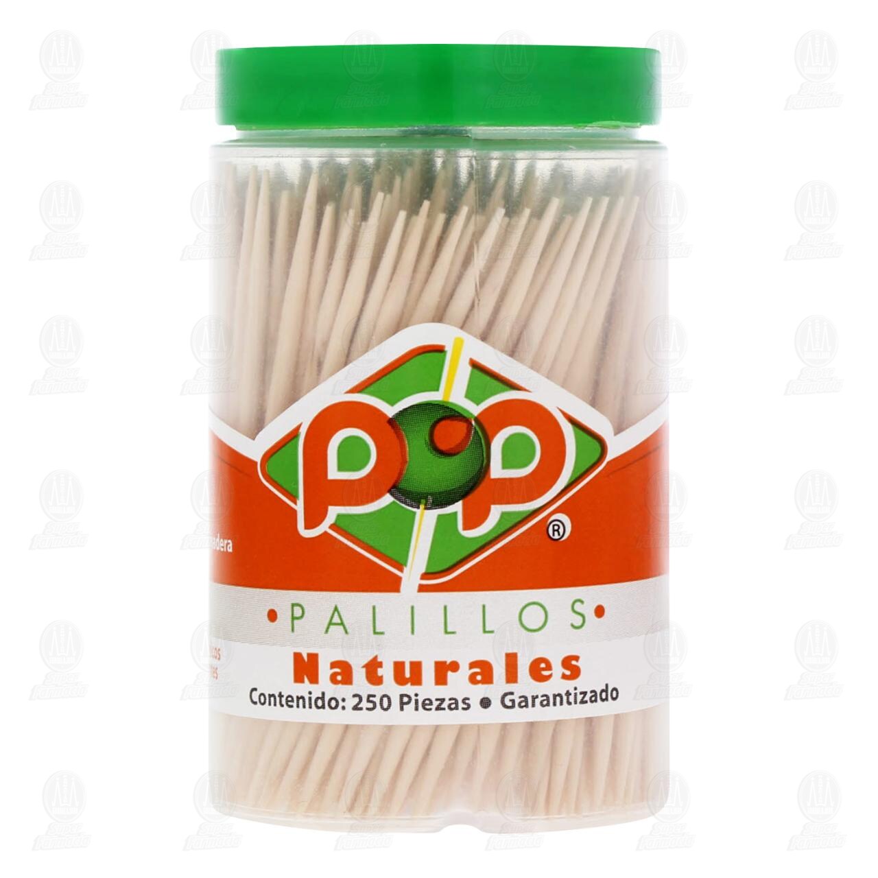 Palillos de Madera Pop Redondos en Frasco, 250 pzas. image number 1