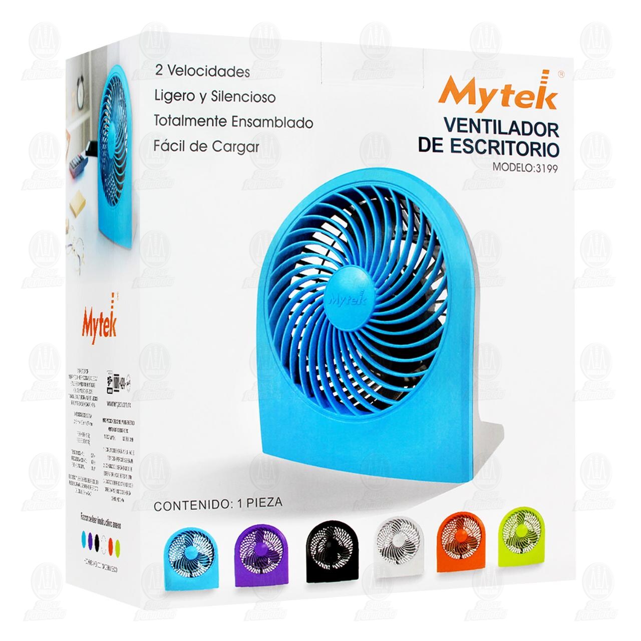Ventilador de Escritorio Mytek, 1 pz.