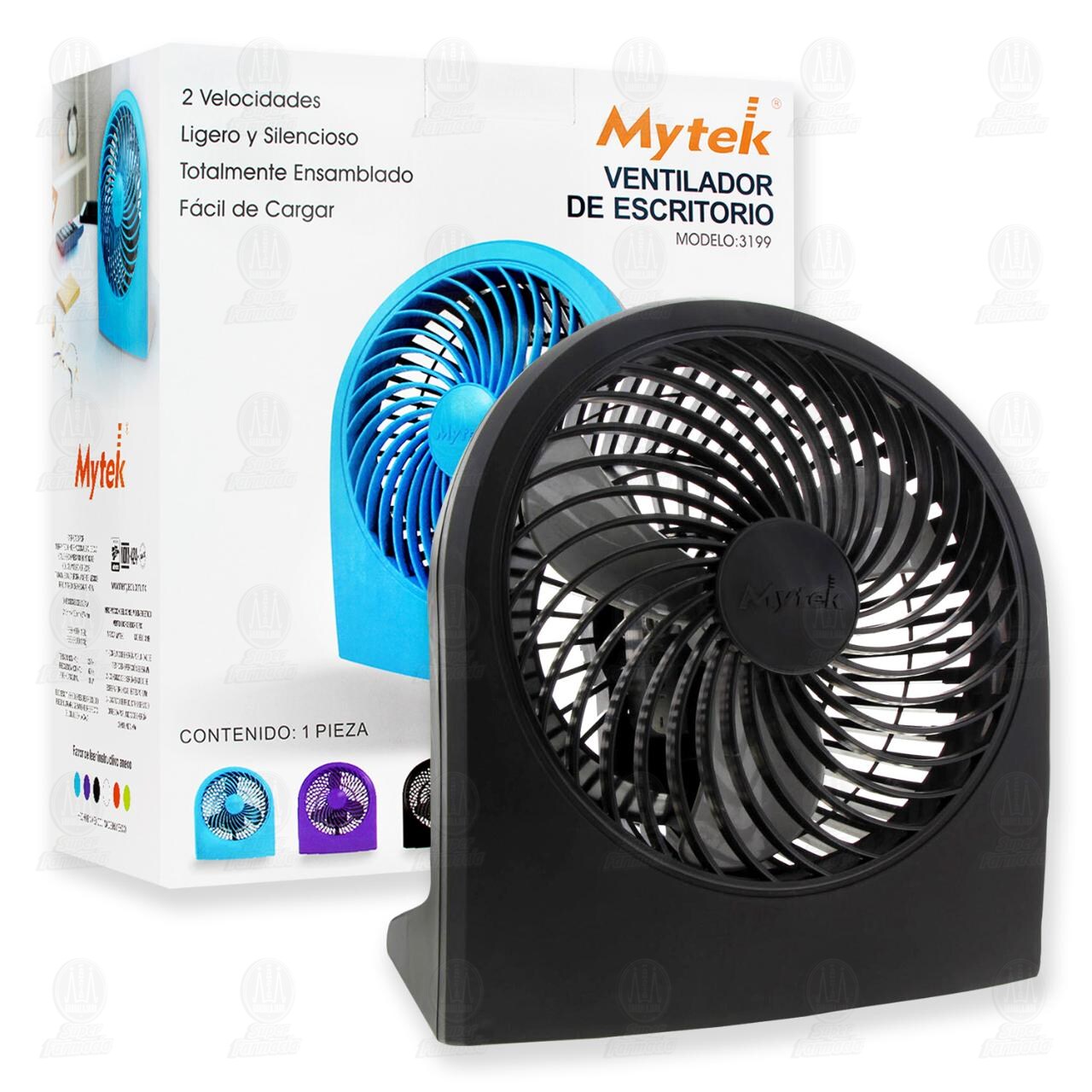 Ventilador de Escritorio Mytek, 1 pz. image number 2