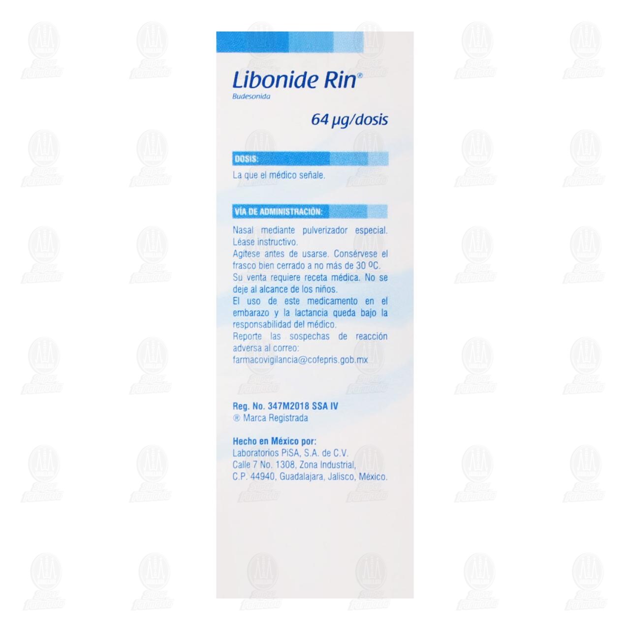 Libonide Rin 64mcg/Dosis Suspensi&oacute;n para Inhalaci&oacute;n, 120 Dosis. image number 3