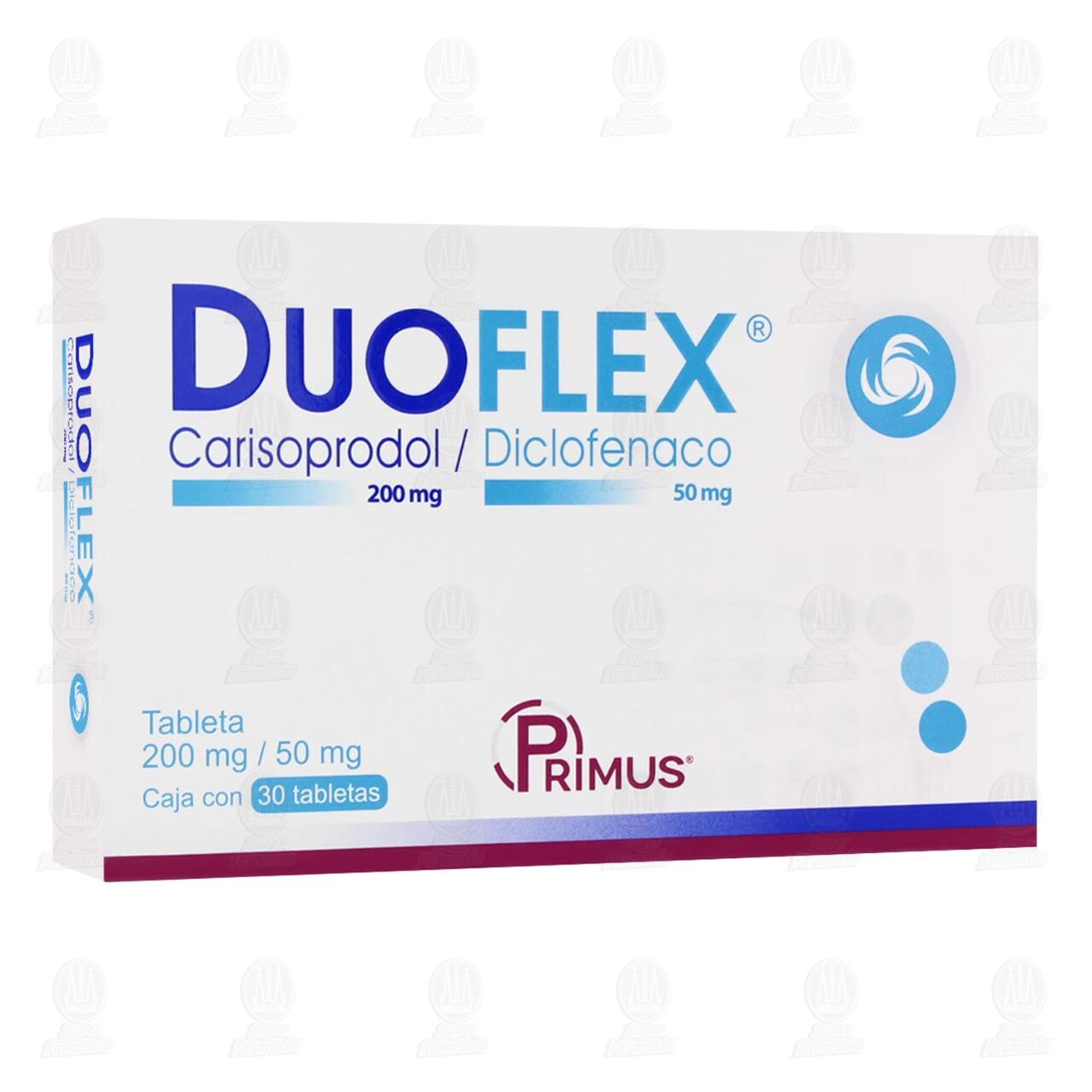 Duoflex 200mg/50mg, 30 Tabletas.