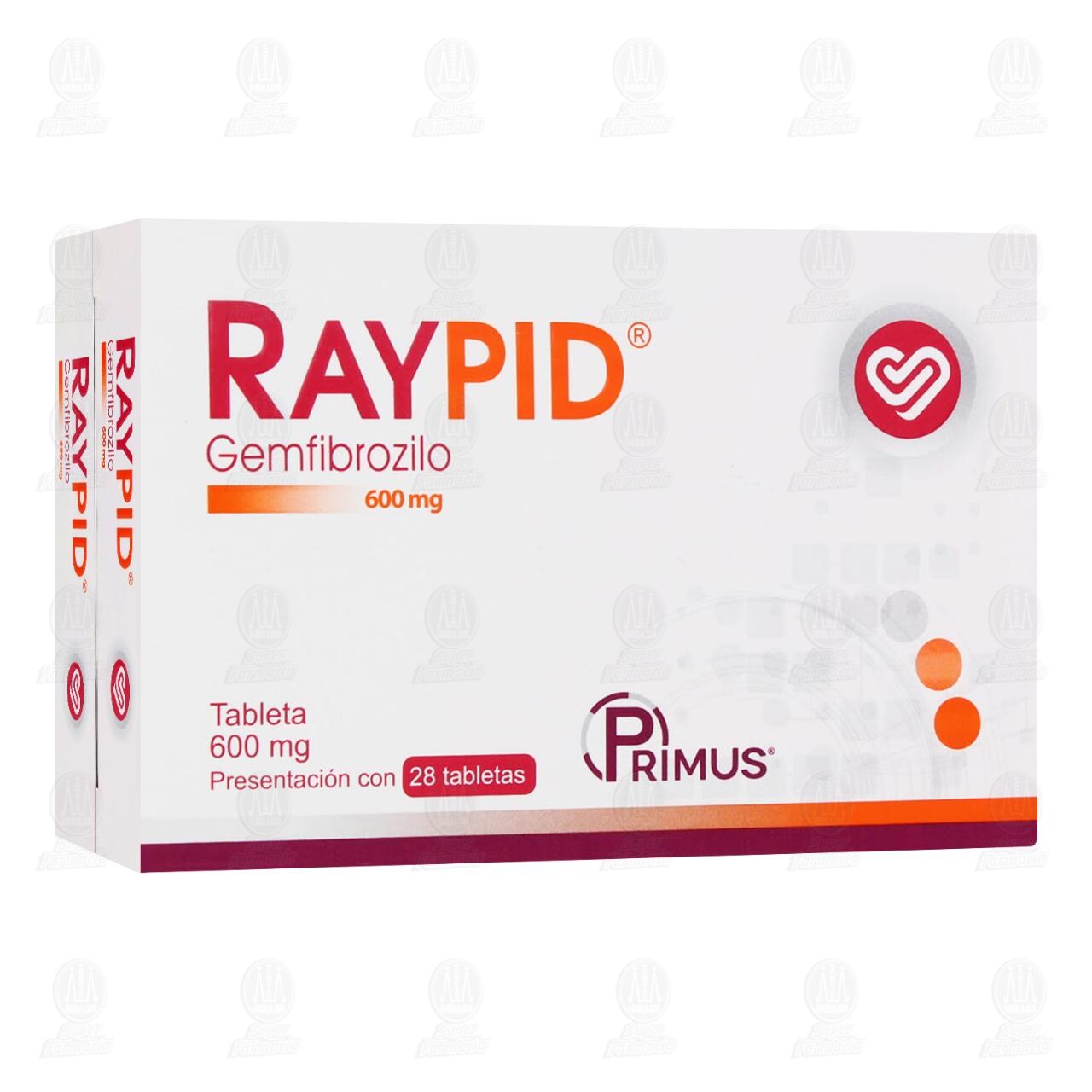 Raypid 600 mg, 28 Tabletas. image number 0