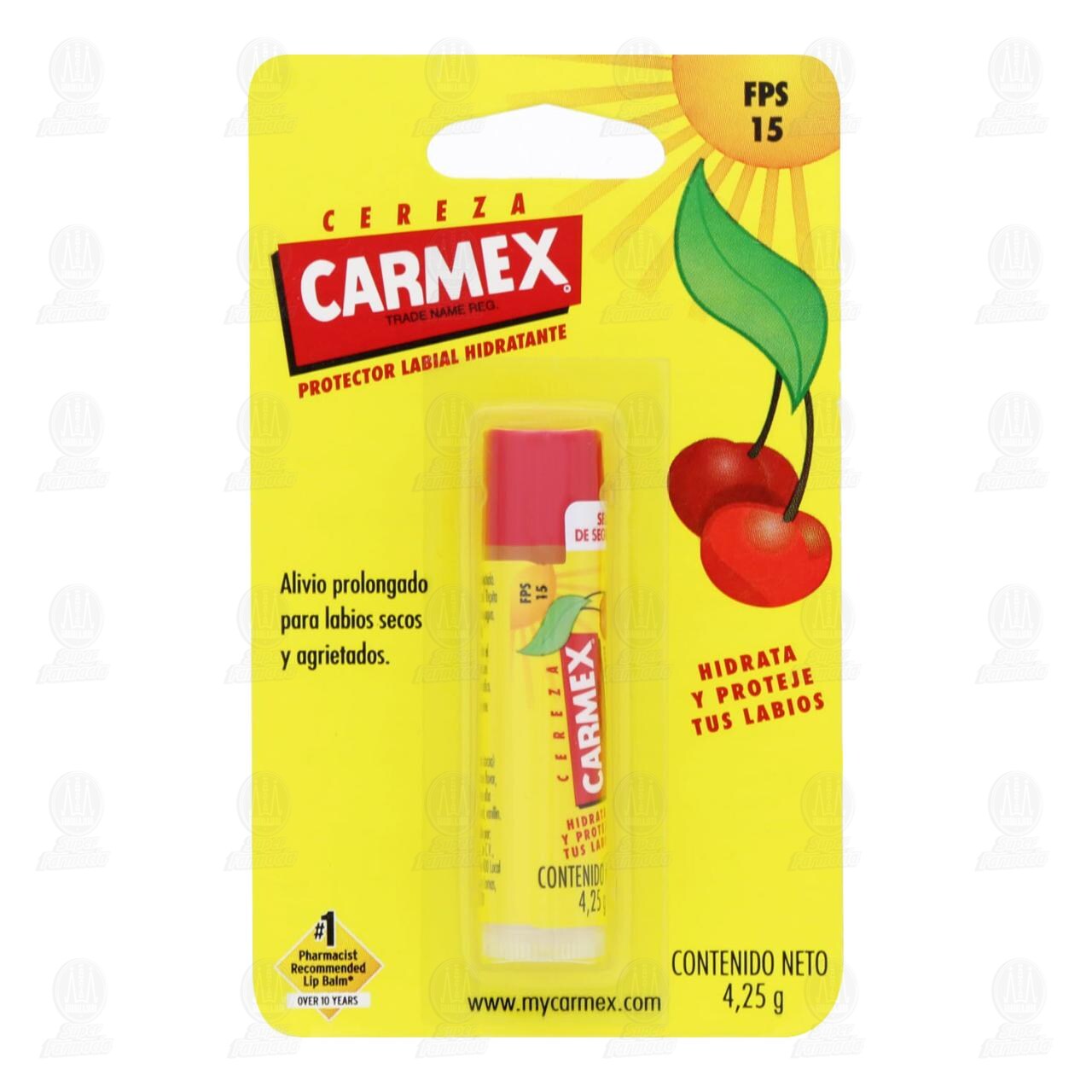 Carmex Protector Labial Cereza, 4.25 gr.
