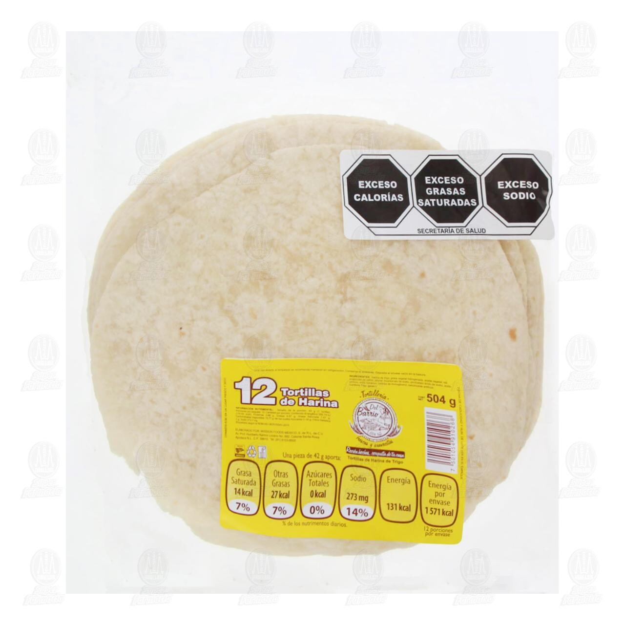 Tortillas de Harina Tortillería del Barrio, 504 gr.