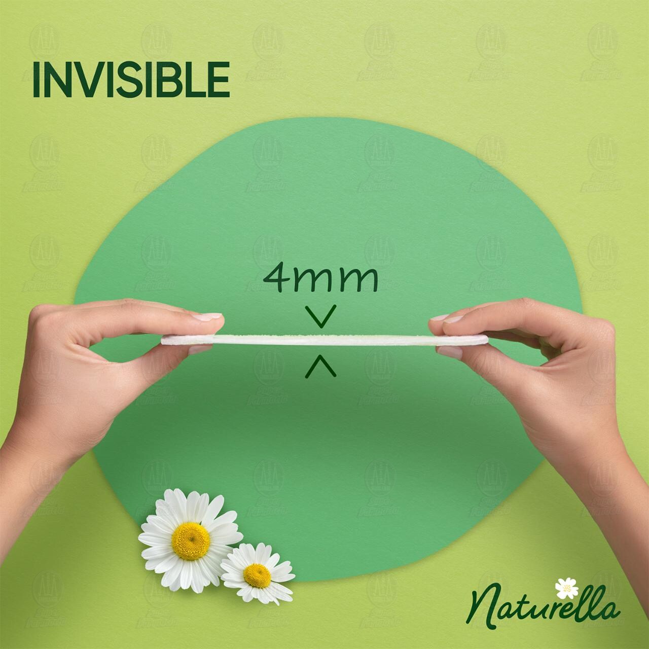 Toalla Femenina Naturella Invisible Delgada, 30 pzas. image number 2