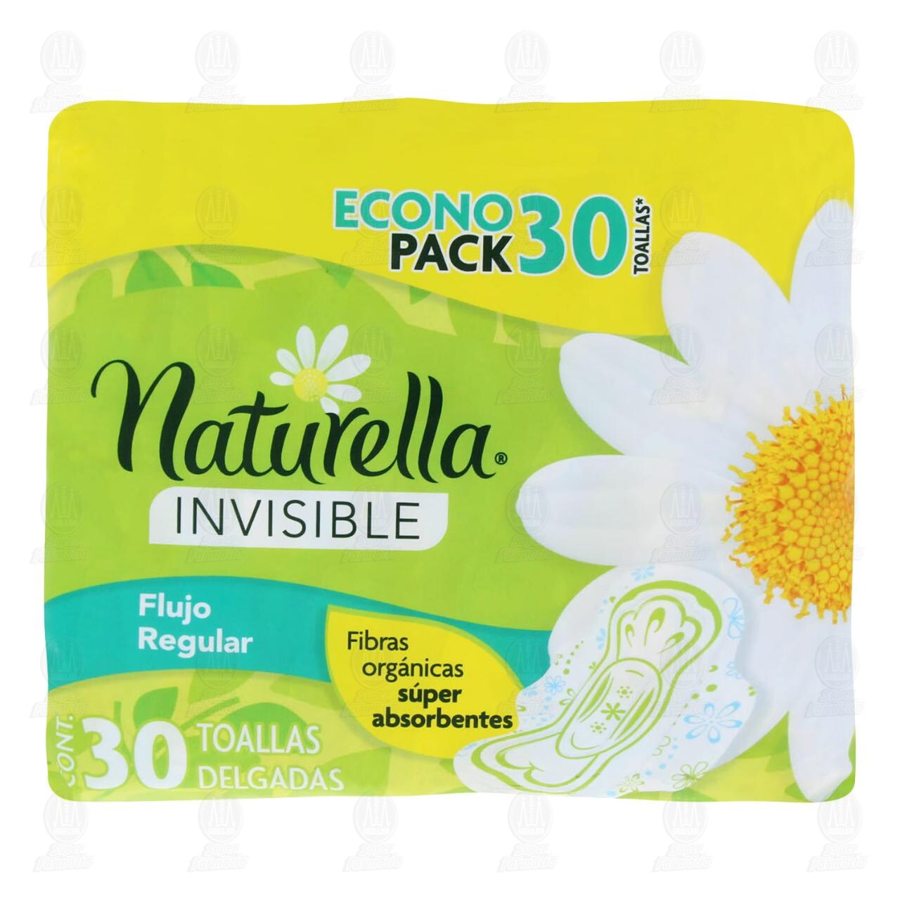 Toalla Femenina Naturella Invisible Delgada, 30 pzas. image number 1